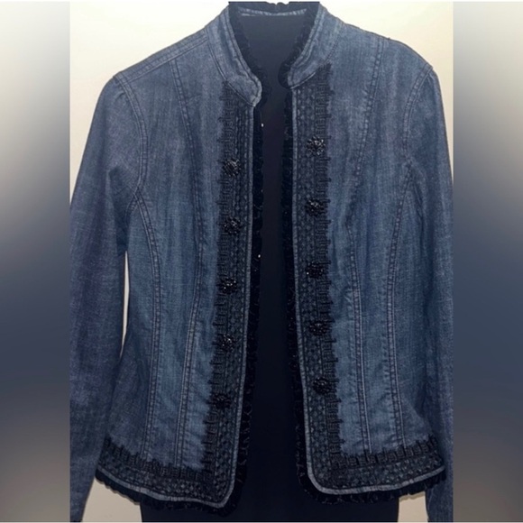 Beautiful 💙 CHICOS Platinum Jacket - Medium - Picture 13 of 14